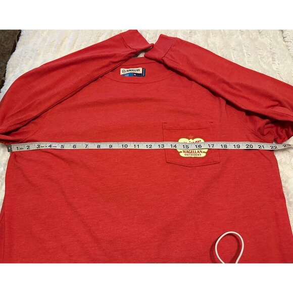 Magellan Outdoors Fish Gear Red Long-Sleeved Shirt Boyfriend Fit Women's Size XL - Picture 8 of 16